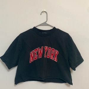 Brandy Melville New York Cropped T Shirt